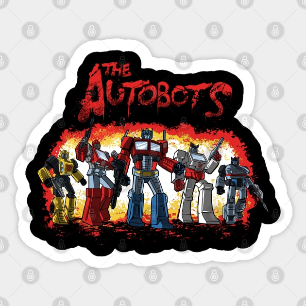 The Autobots Sticker by Zascanauta